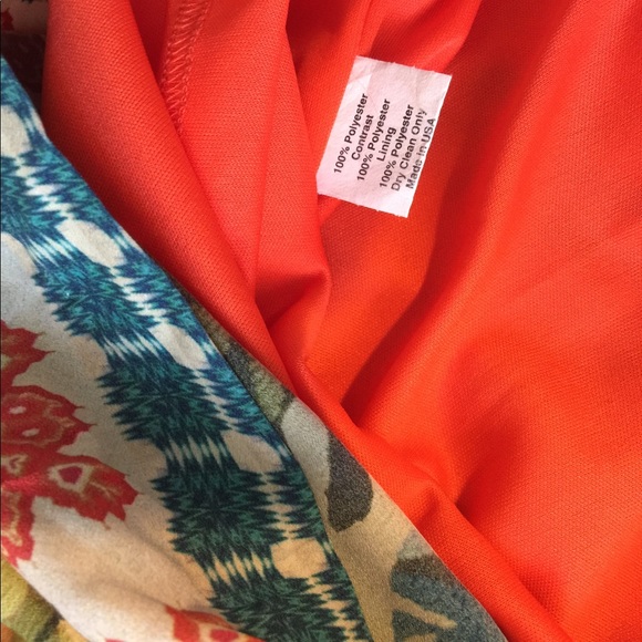 4 small Eva Franco Anthropologie orange dress - Picture 7 of 12